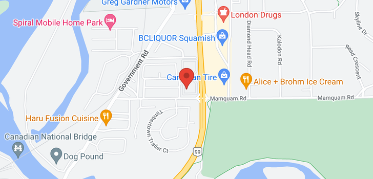 map of A110 40100 WILLOW CRESCENT
